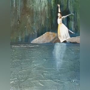 "Midnight Dance" By Whitney Marks Original Art work on 8x10 stretched Canvas